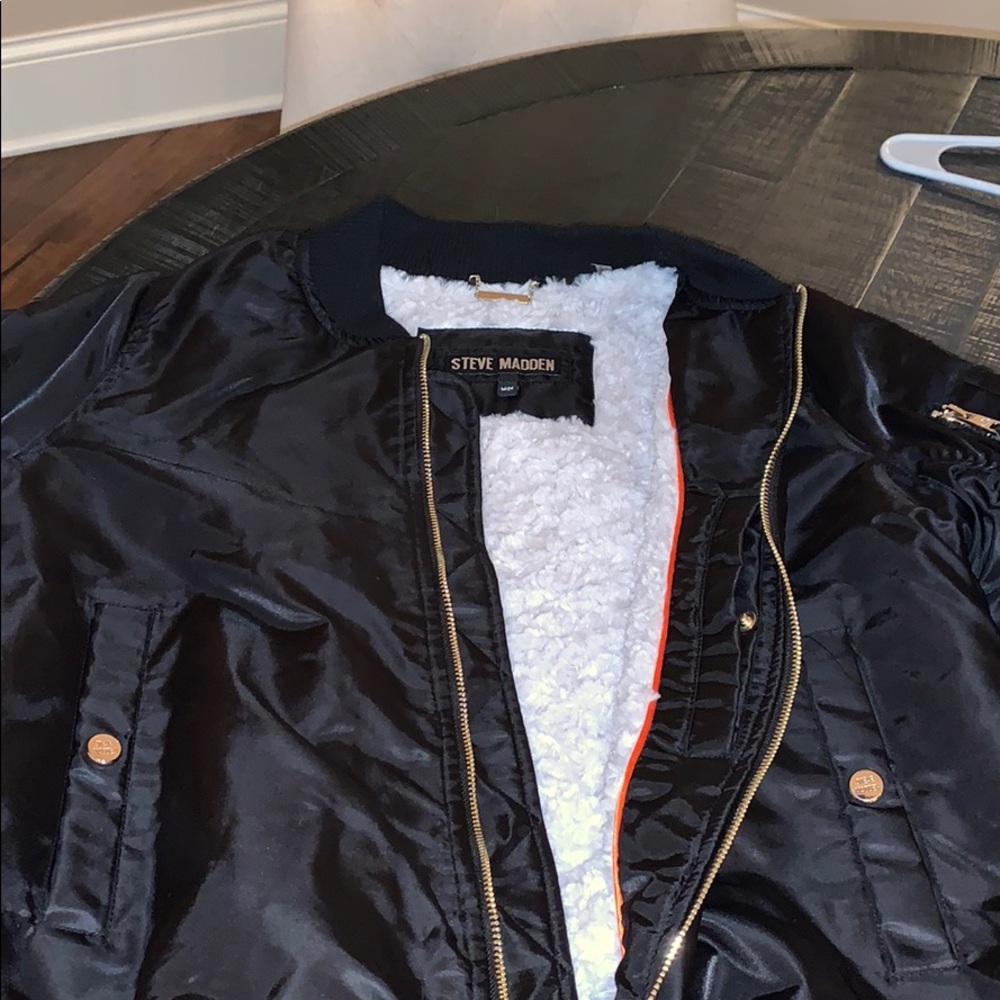 NWT Steve Madden Bomber Coat Size M - Picture 2 of 4